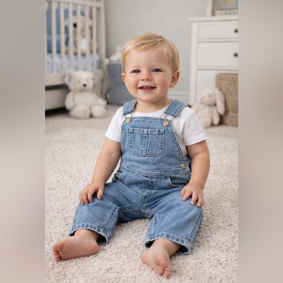 GAP Other - GAP Baby Denim Overalls | 18–24 Months | Classic Blue Jean Overalls